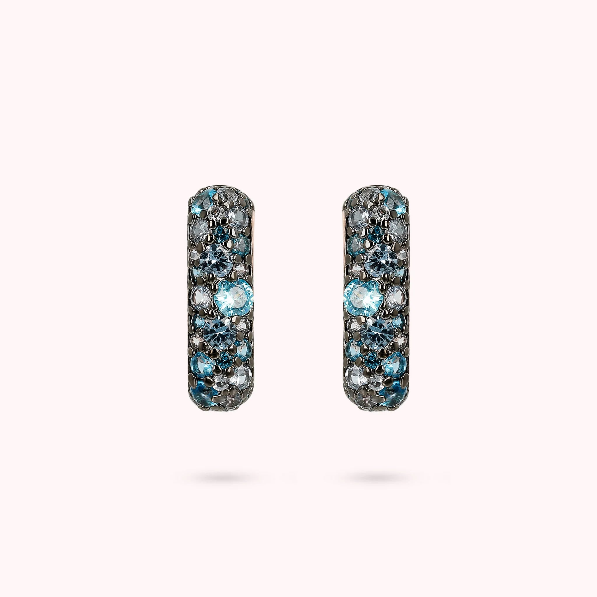 Square Pavé Stud Earrings