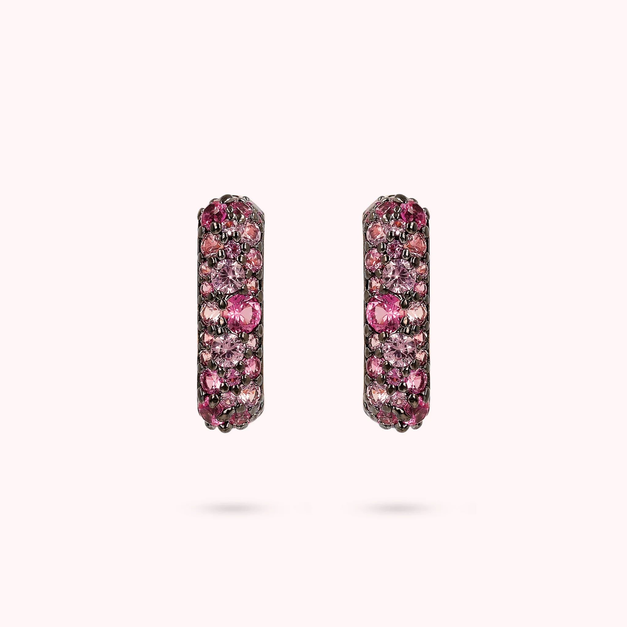 Square Pavé Stud Earrings