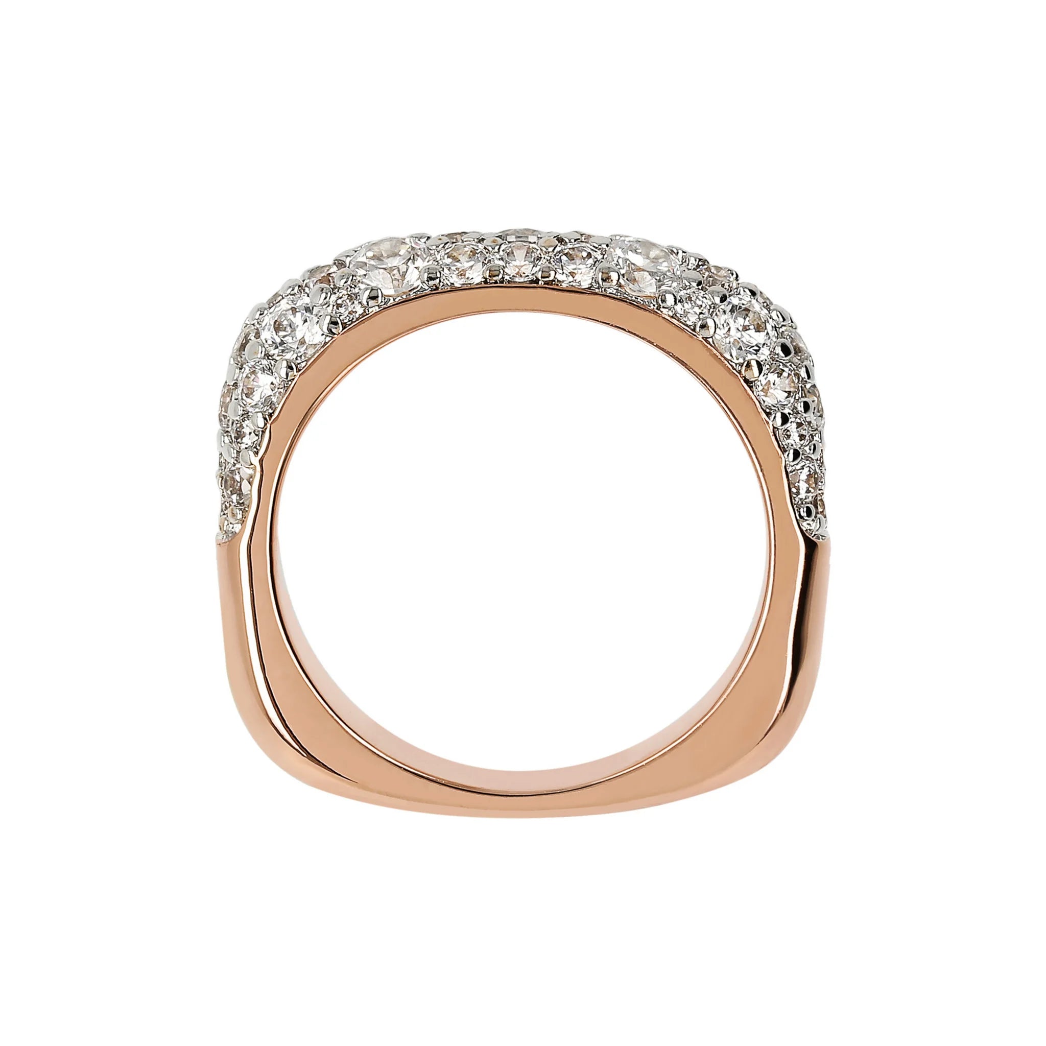 Riviera Pavé ring in Cubic Zirconia