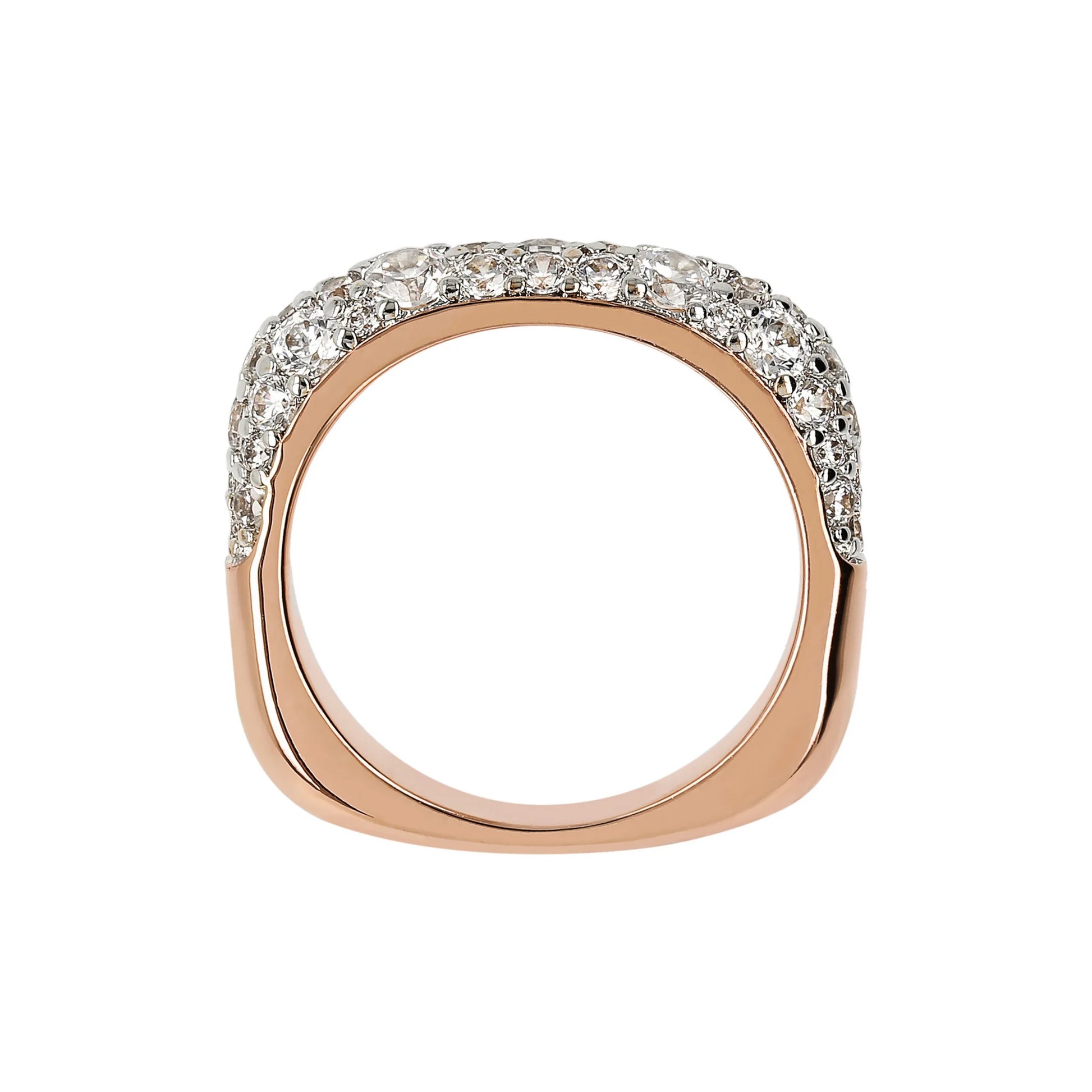 Pavé-Ring aus Zirkonia