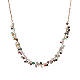 Pendant Necklace with Natural Stones