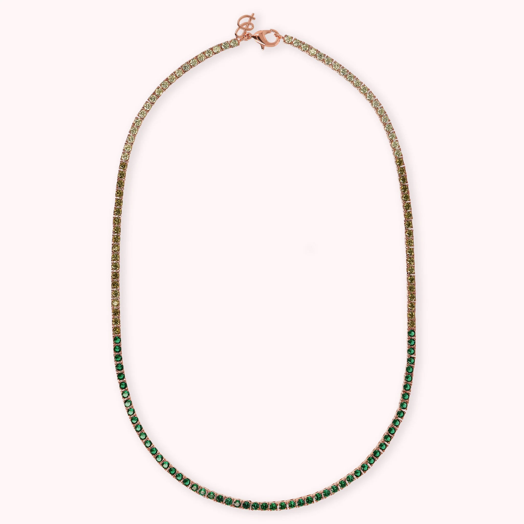 Tennis Necklace with Cubic Zirconia Dégradé Effect