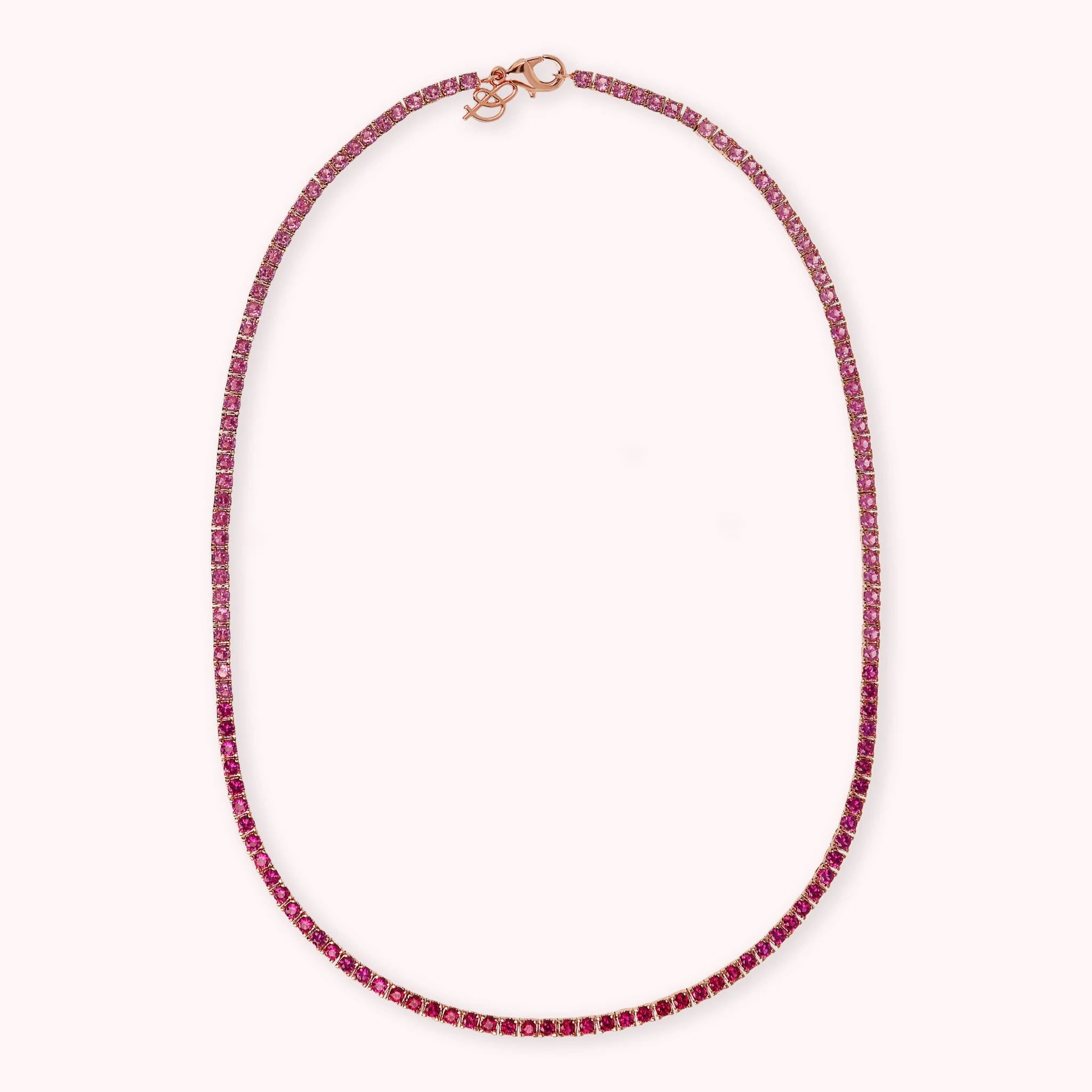 Tennis Necklace with Cubic Zirconia Dégradé Effect