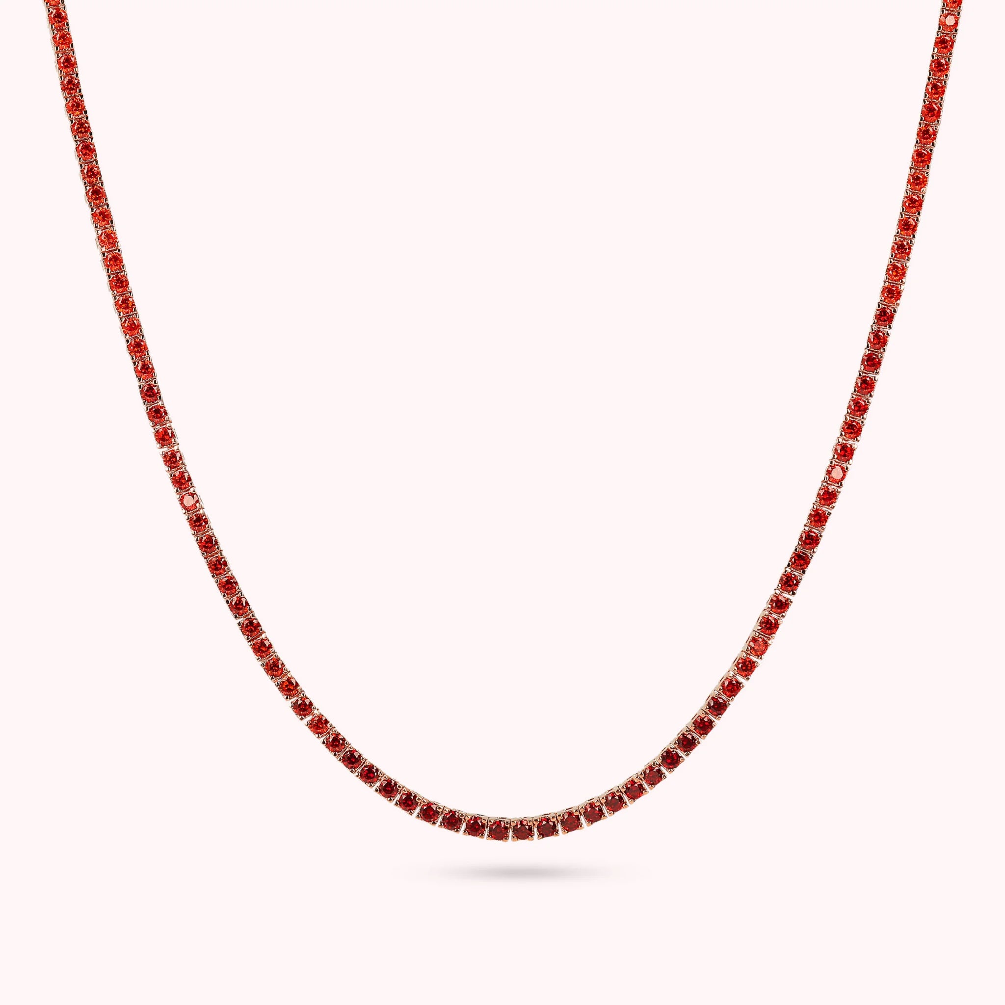 Tennis Necklace with Cubic Zirconia Dégradé Effect