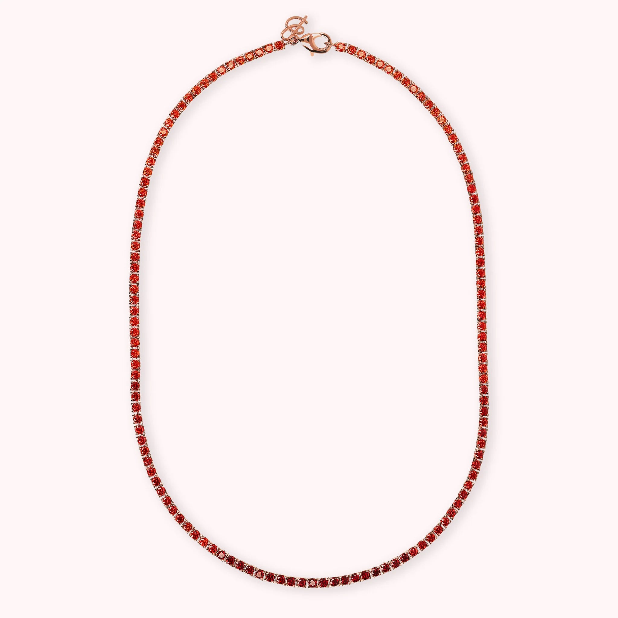 Tennis Necklace with Cubic Zirconia Dégradé Effect