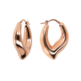 Drop Design Hoop Earrings