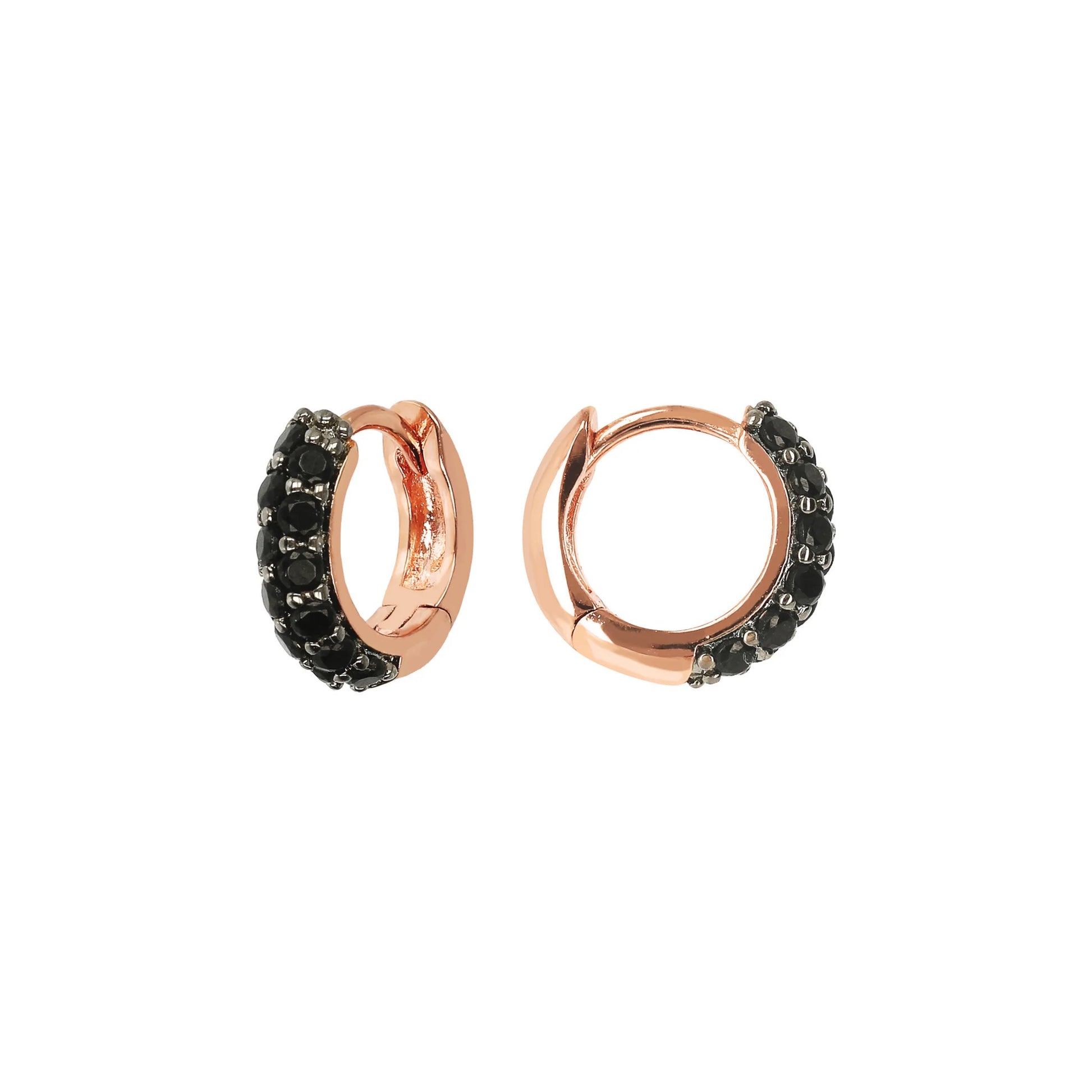 Orecchini a Cerchio con Pavé in Cubic Zirconia