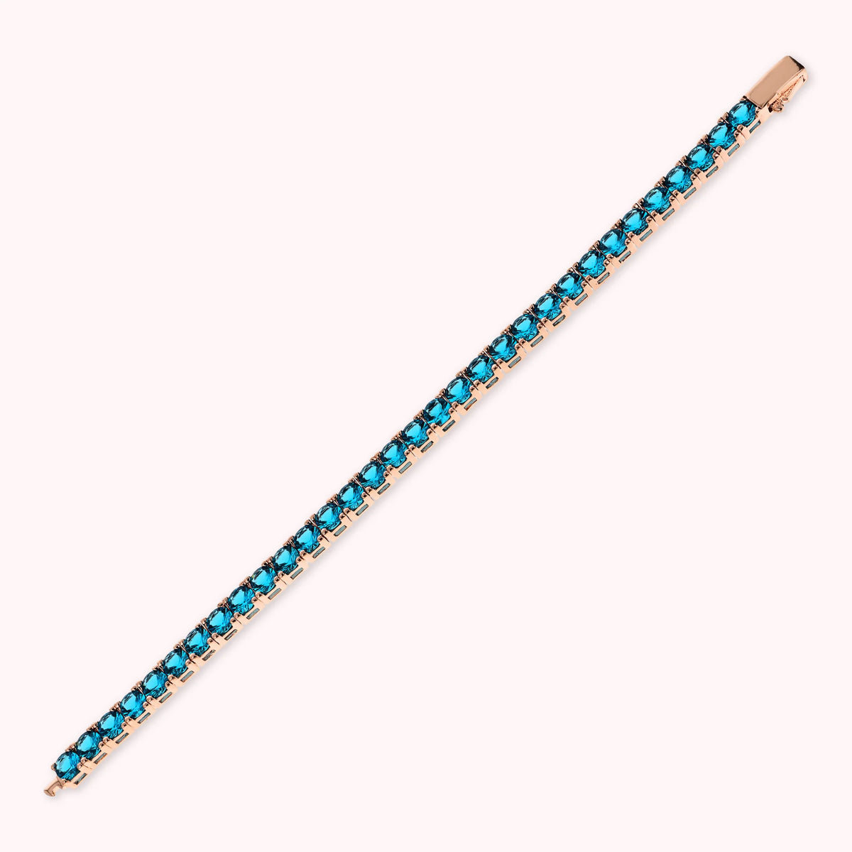 Bracelet tennis maxi avec zircon cubique rond
