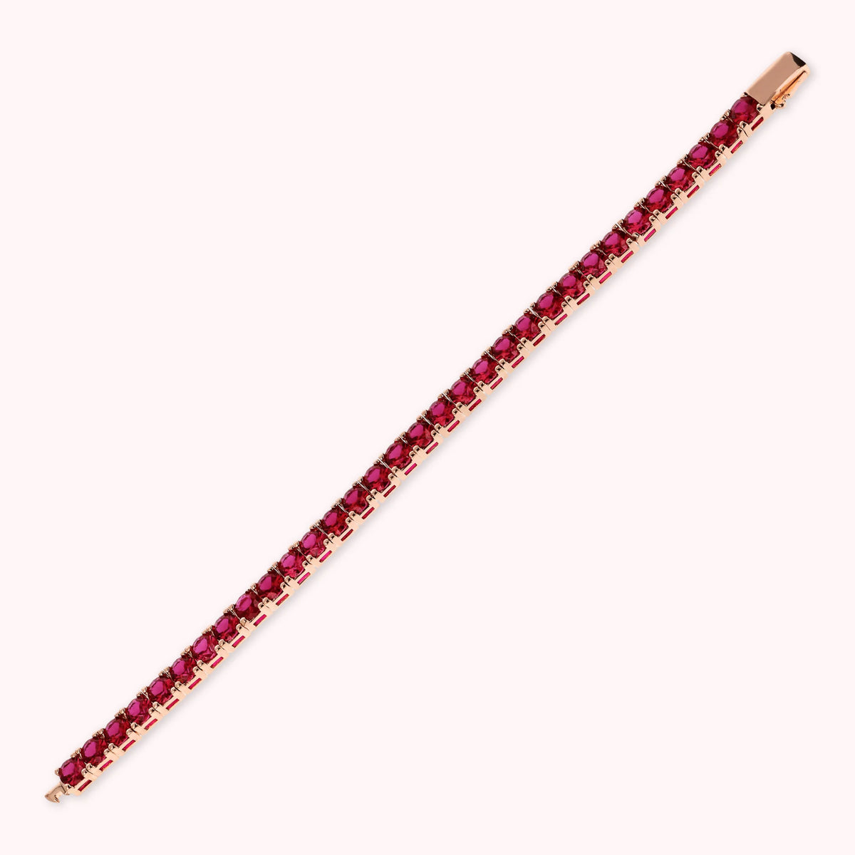 Bracelet tennis maxi avec zircon cubique rond