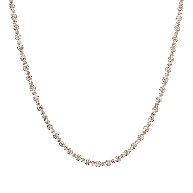 Mixed Tennis Necklace with Cubic Zirconia