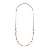 Long Spiga Chain Necklace and Oval Links