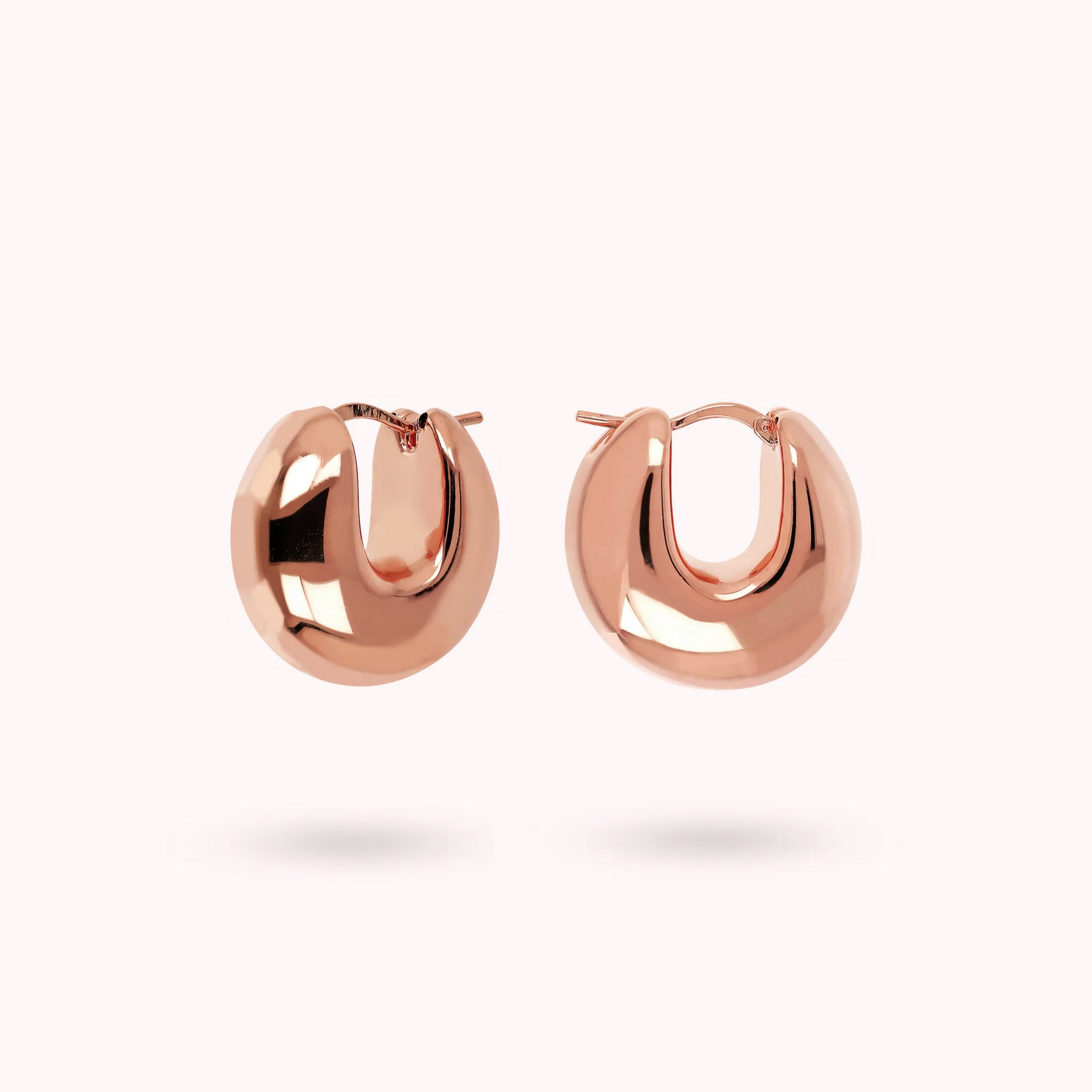 Domed Hoop Earrings