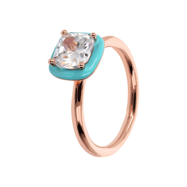 Cocktail Ring with Square Nano Crystal