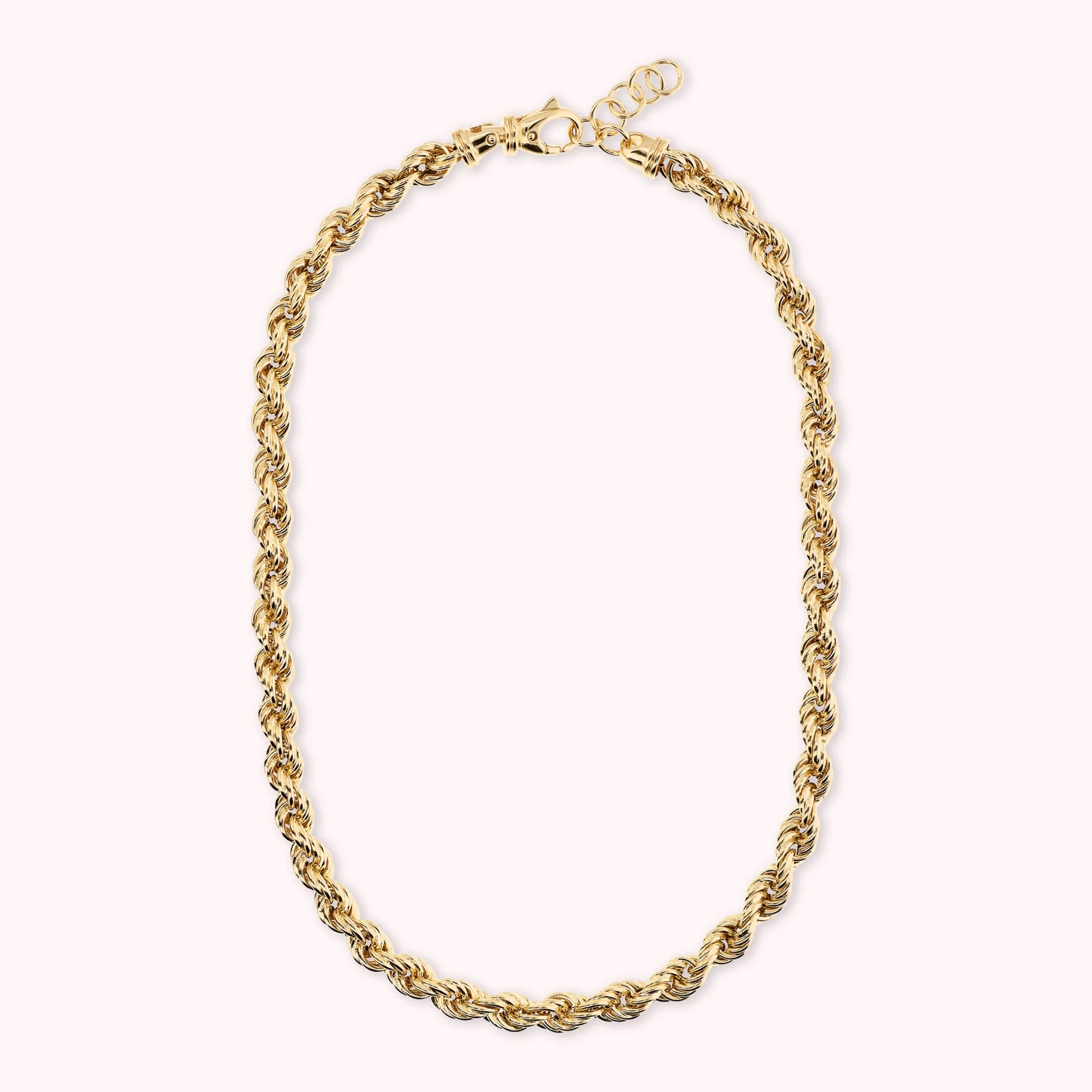 Kette mit Seilglieder in Gold