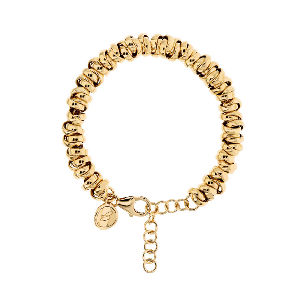 Golden Braided Link Bracelet