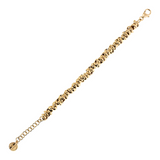 Golden Braided Link Bracelet