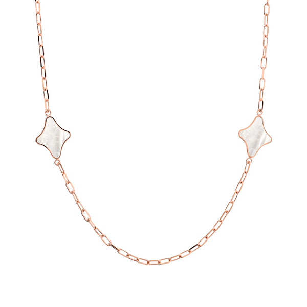 Forzatina Chain Necklace with Etoile in Natural Stone