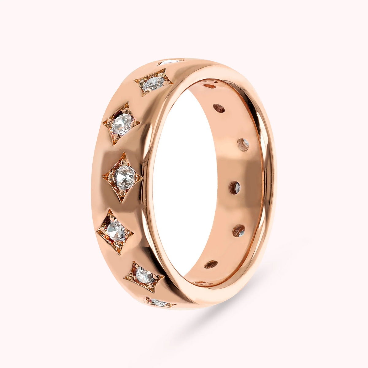 Jonc Étoile avec points de lumière en zircon cubique