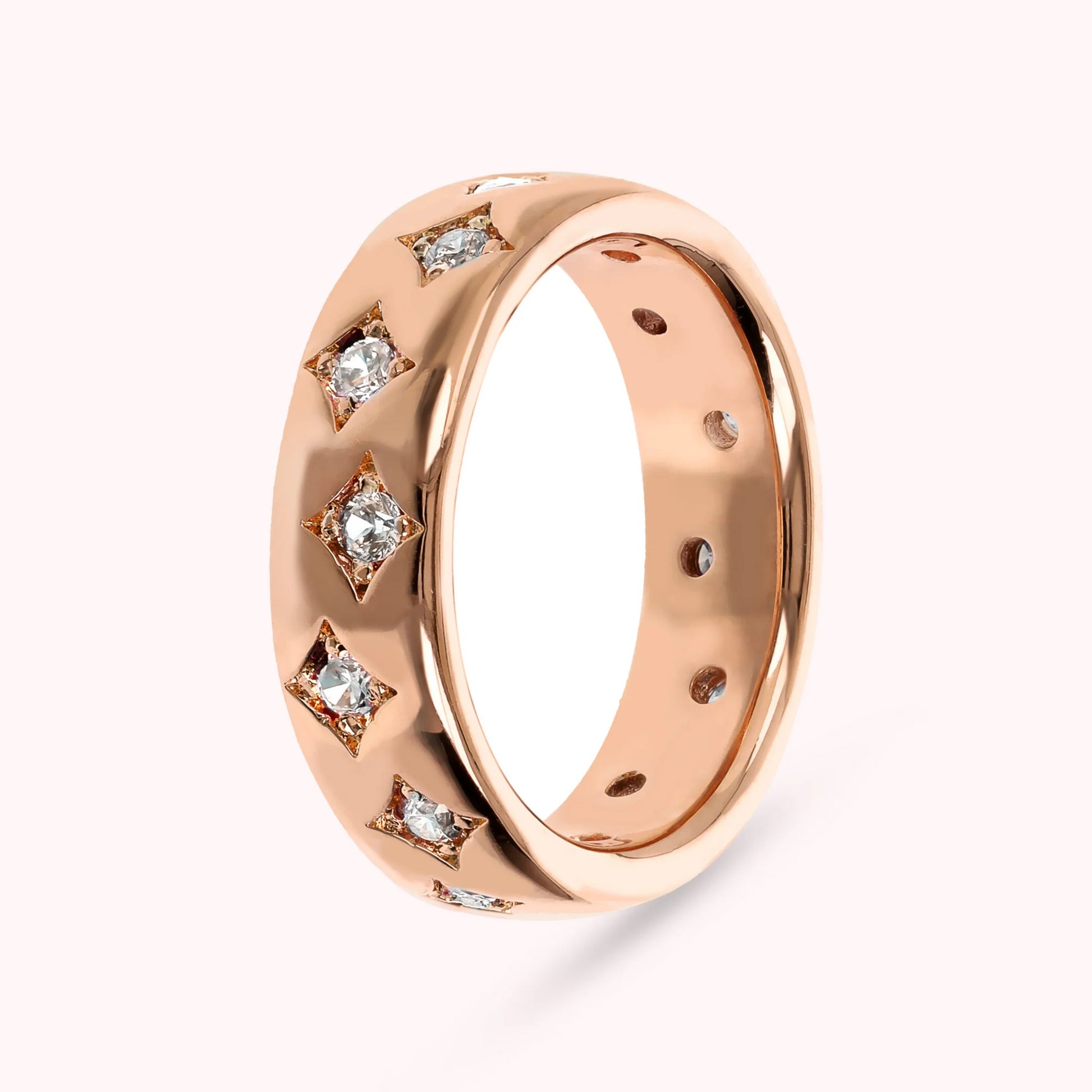 Anello Fedina Étoile con Punti Luce in Cubic Zirconia