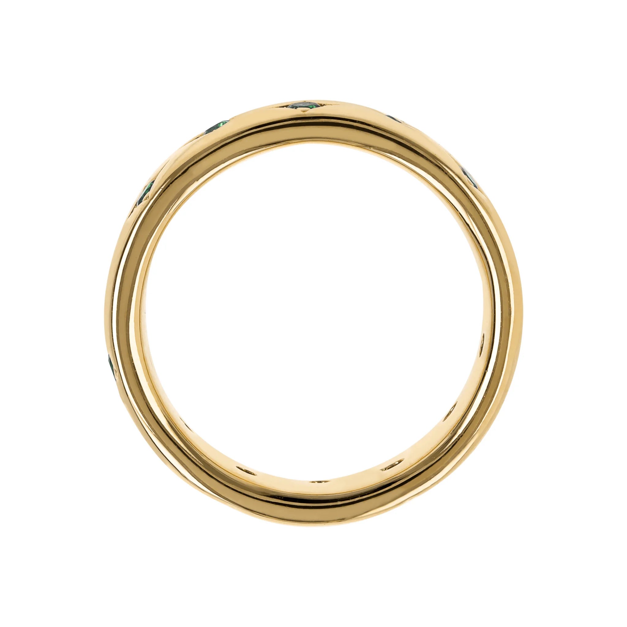 Anello Fedina Golden Étoile con Punti Luce in Cubic Zirconia