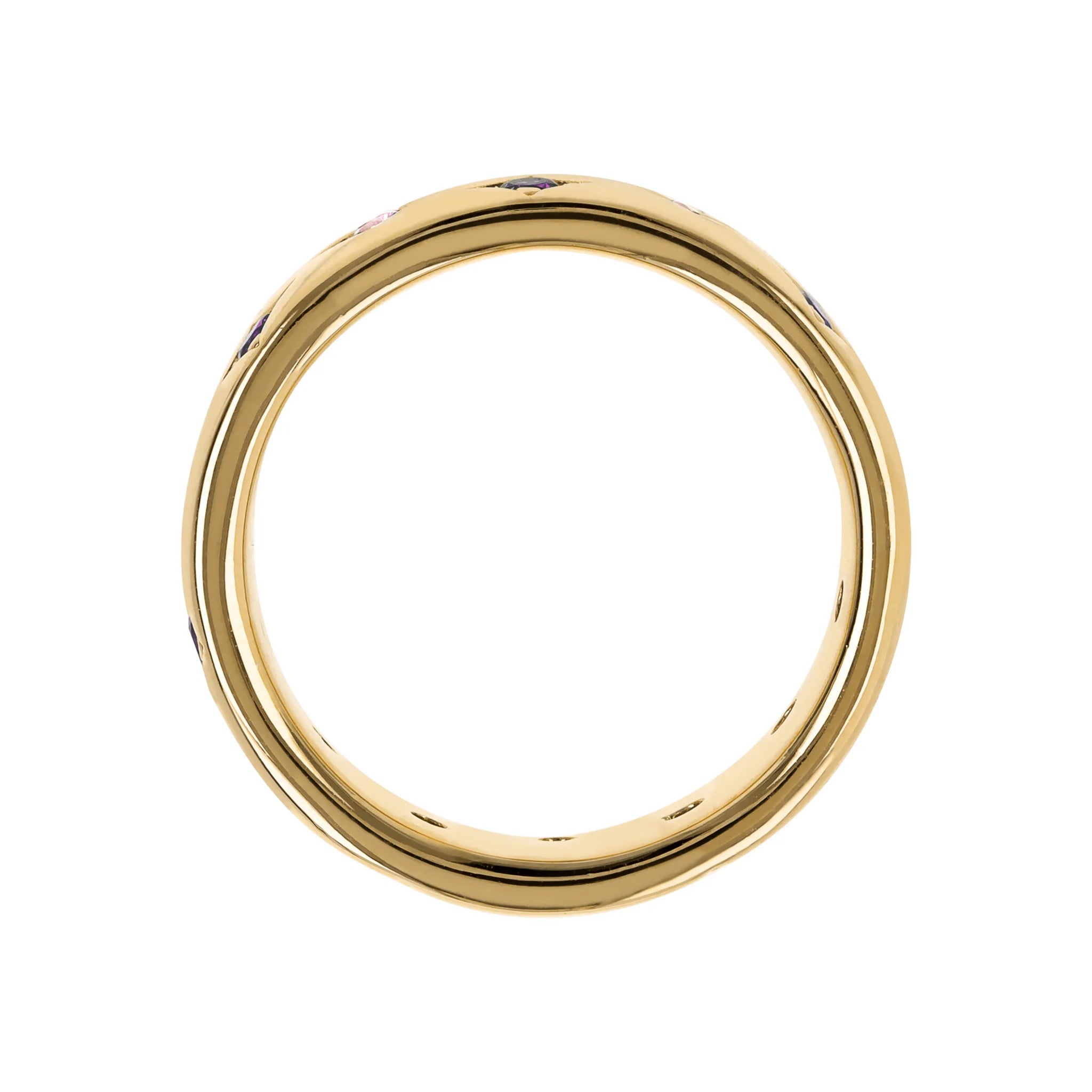 Anello Fedina Golden Étoile con Punti Luce in Cubic Zirconia