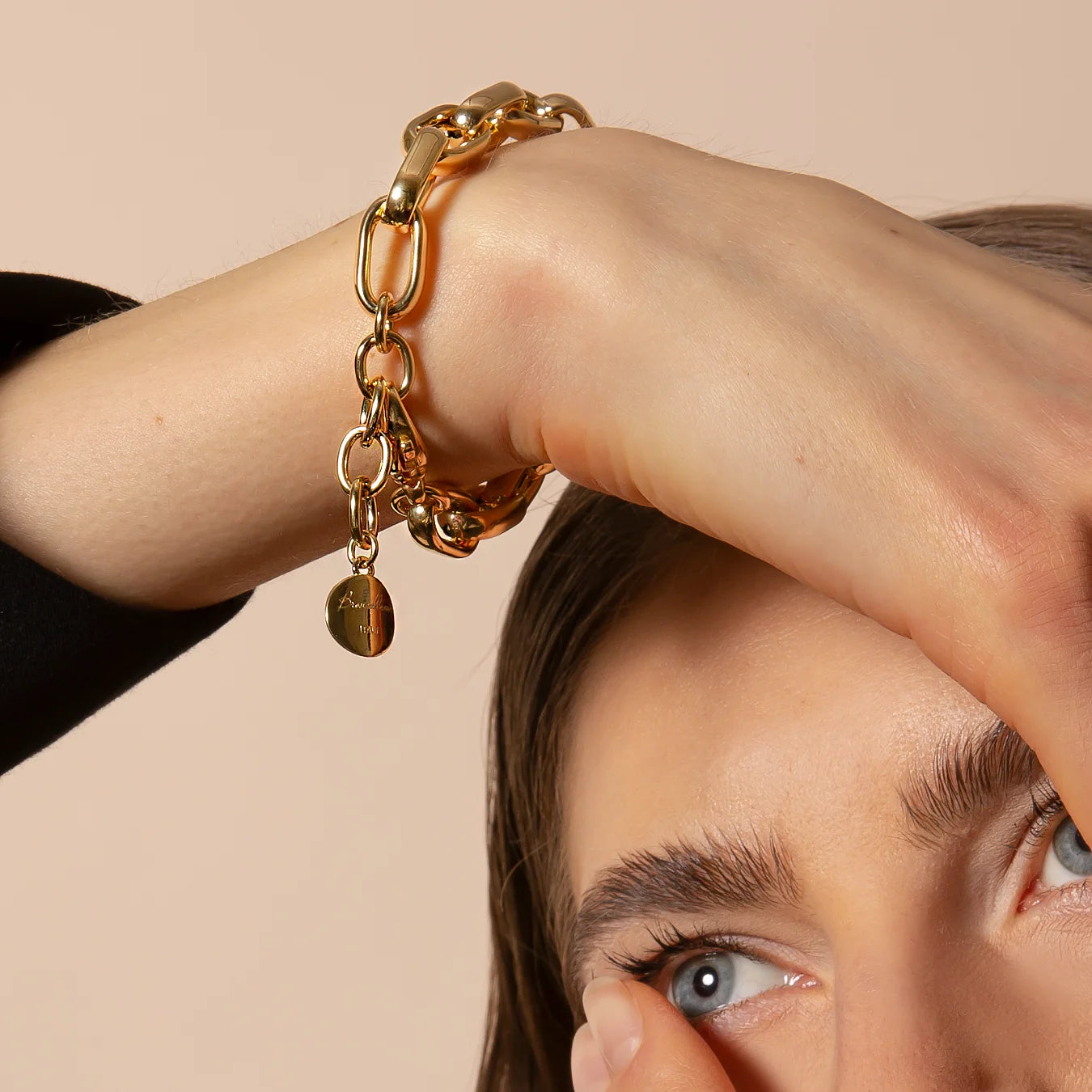 Golden Maxi Forzatina Chain Bracelet