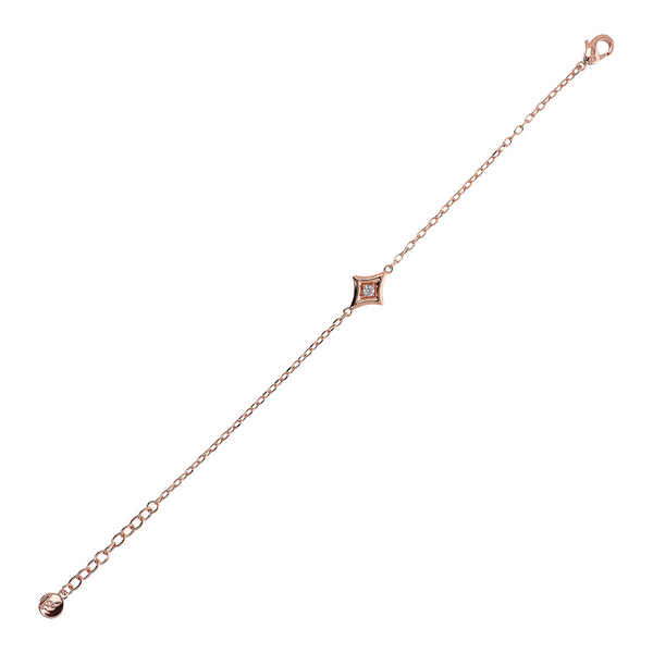 Forzatina Chain Bracelet and Reversible Étoile Pendant with Enamel and Light Point in Cubic Zirconia