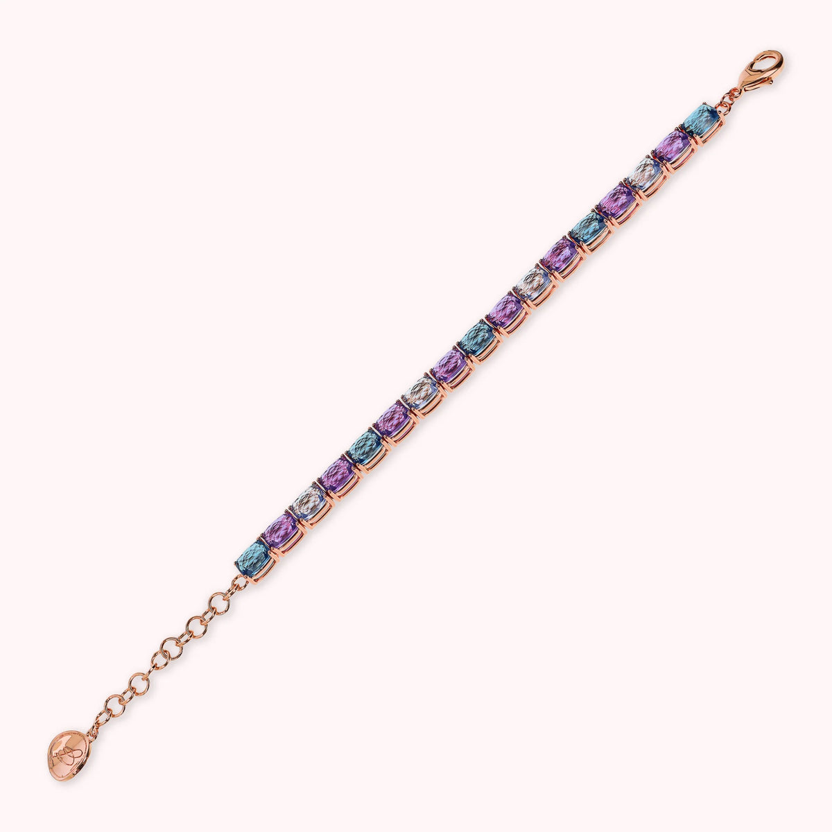 Bracciale Essentiel Tennis con Prisma Gem Taglio Mosaico