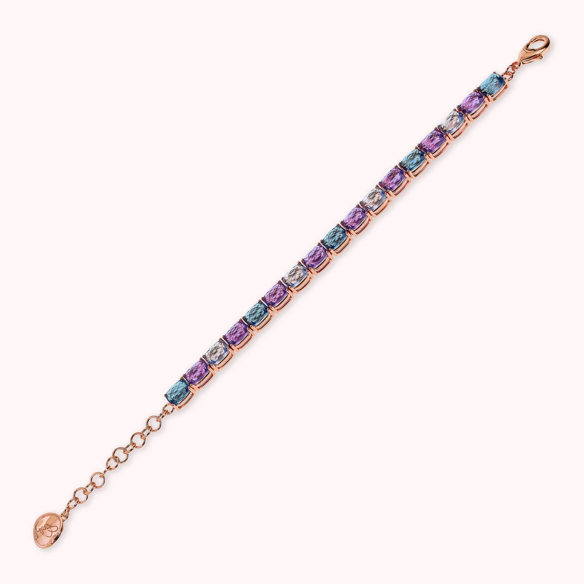 Bracciale Essentiel Tennis con Prisma Gem Taglio Mosaico