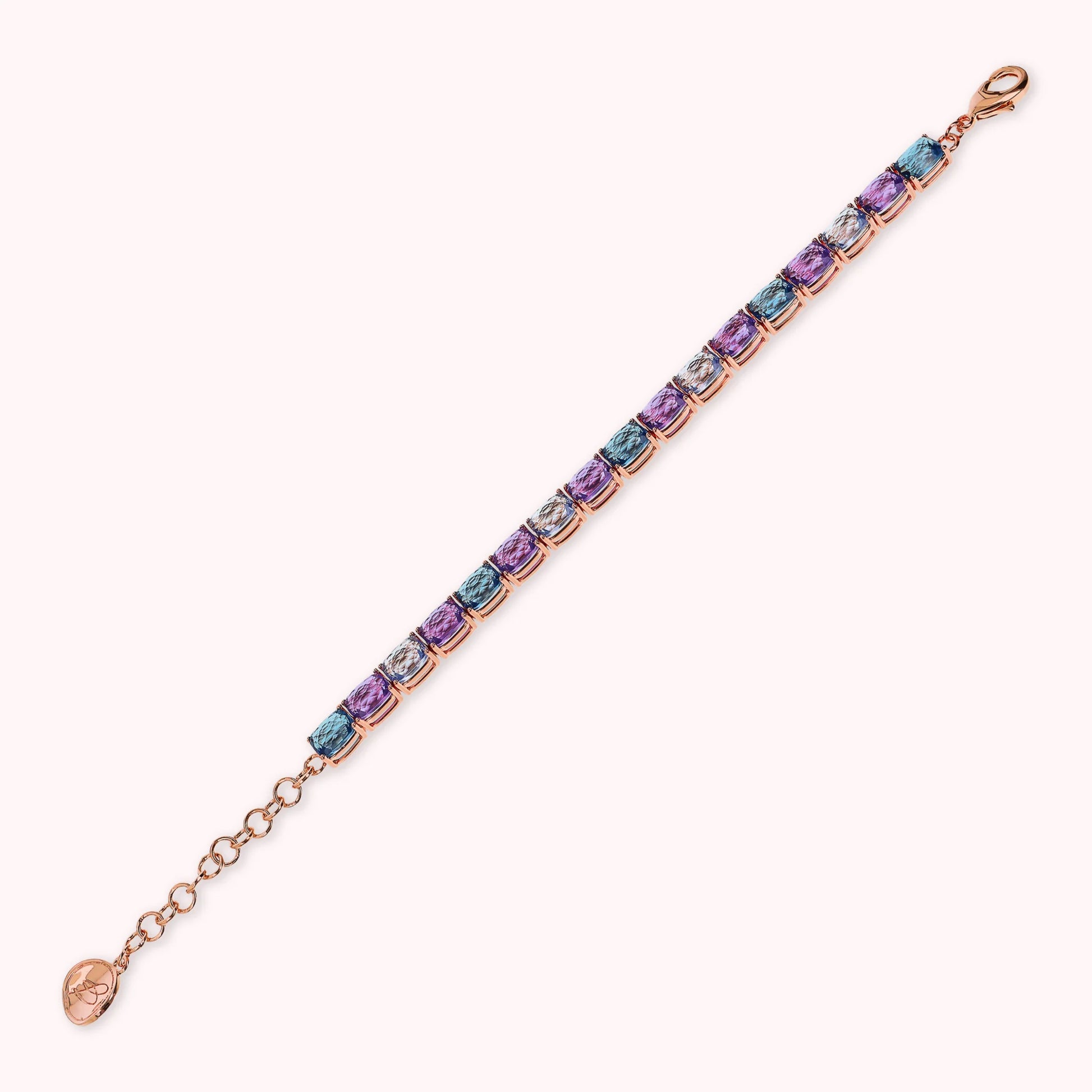Bracciale Essentiel Tennis con Prisma Gem Taglio Mosaico