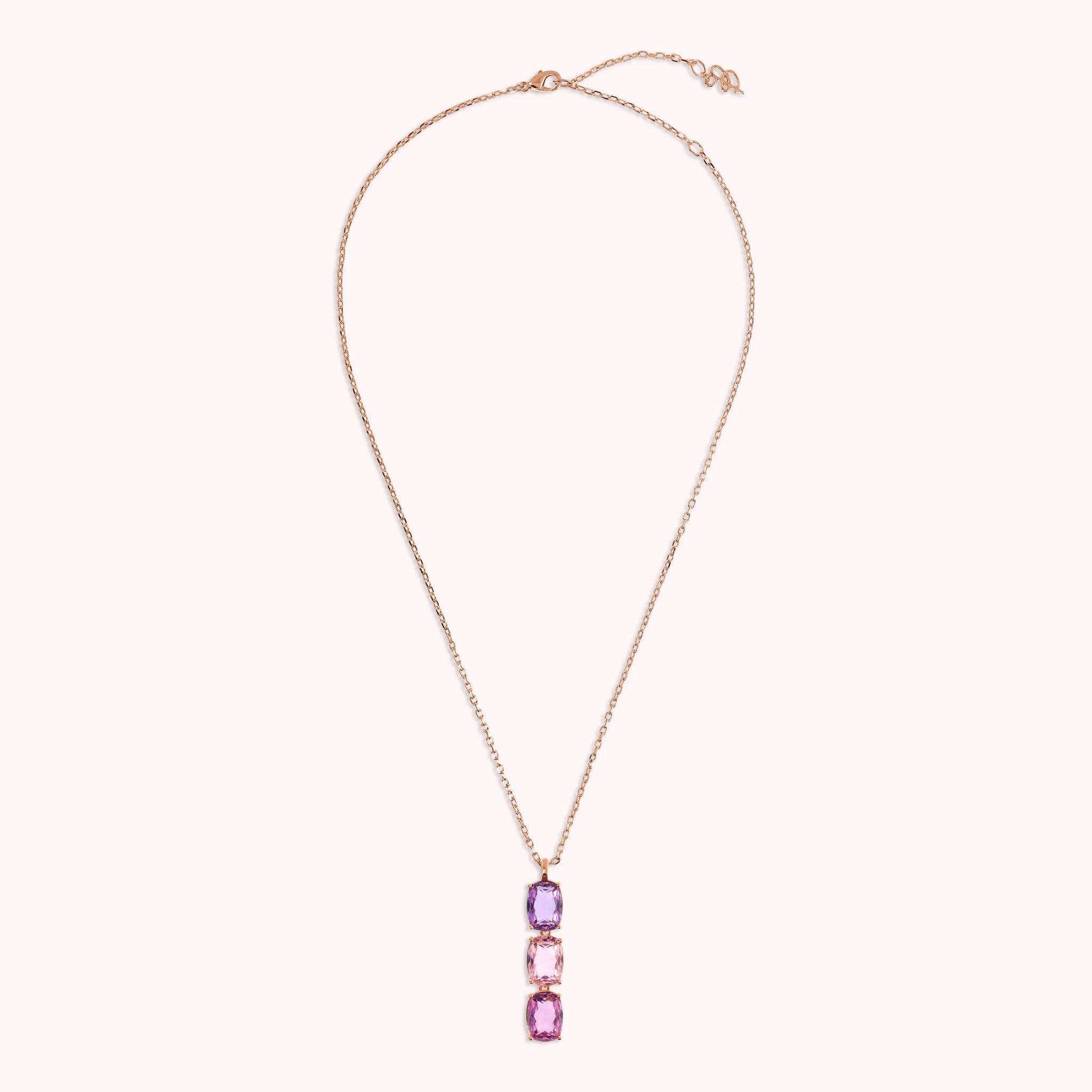 Collana Essentiel Trilogy con Prisma Gem Taglio Mosaico