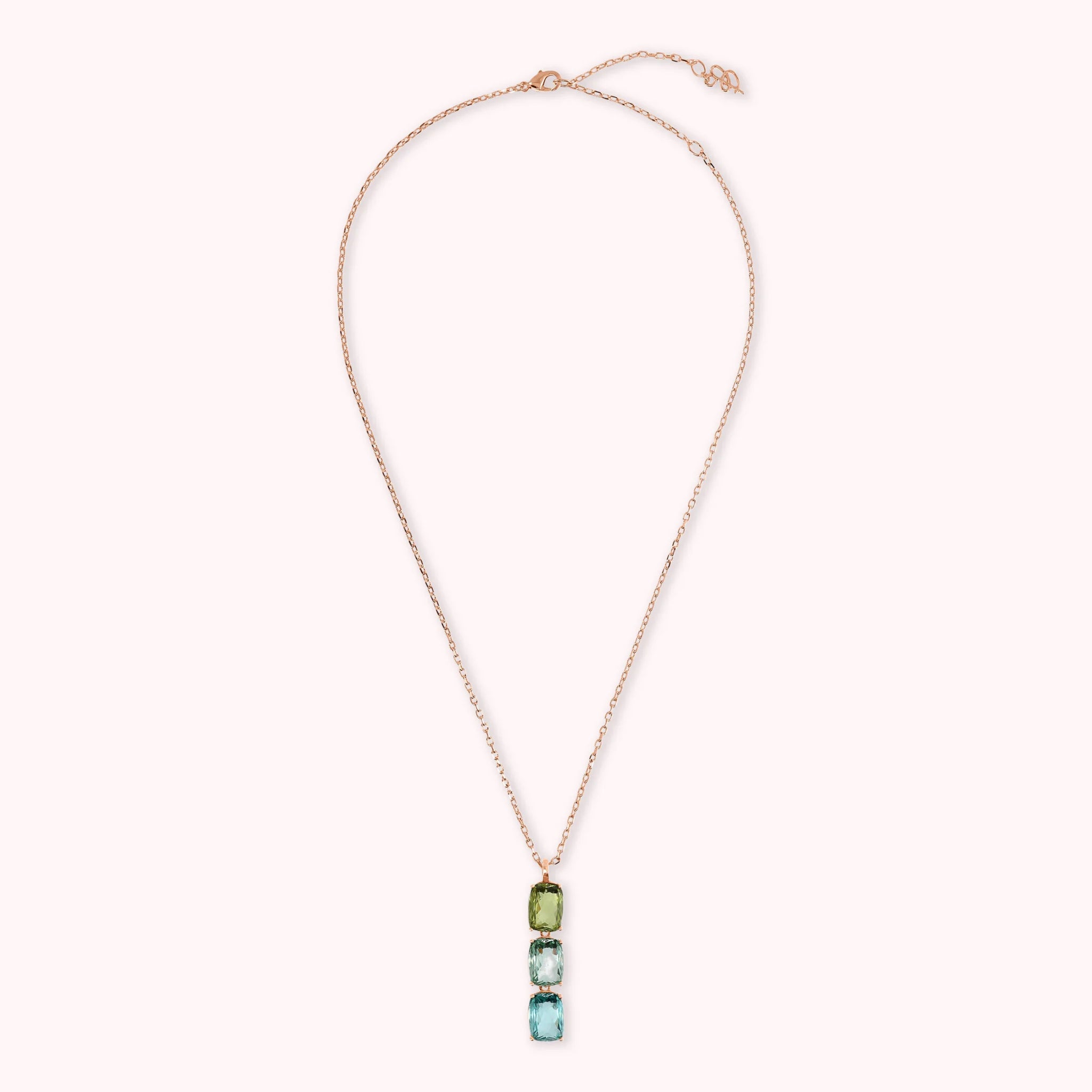 Collana Essentiel Trilogy con Prisma Gem Taglio Mosaico