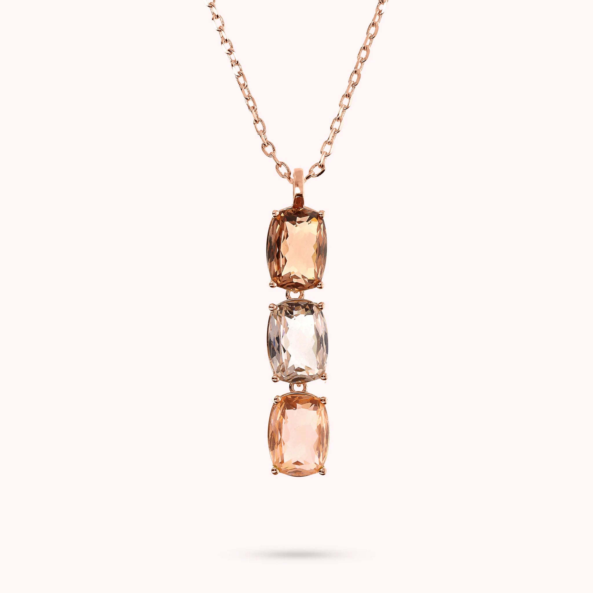 Collana Essentiel Trilogy con Prisma Gem Taglio Mosaico