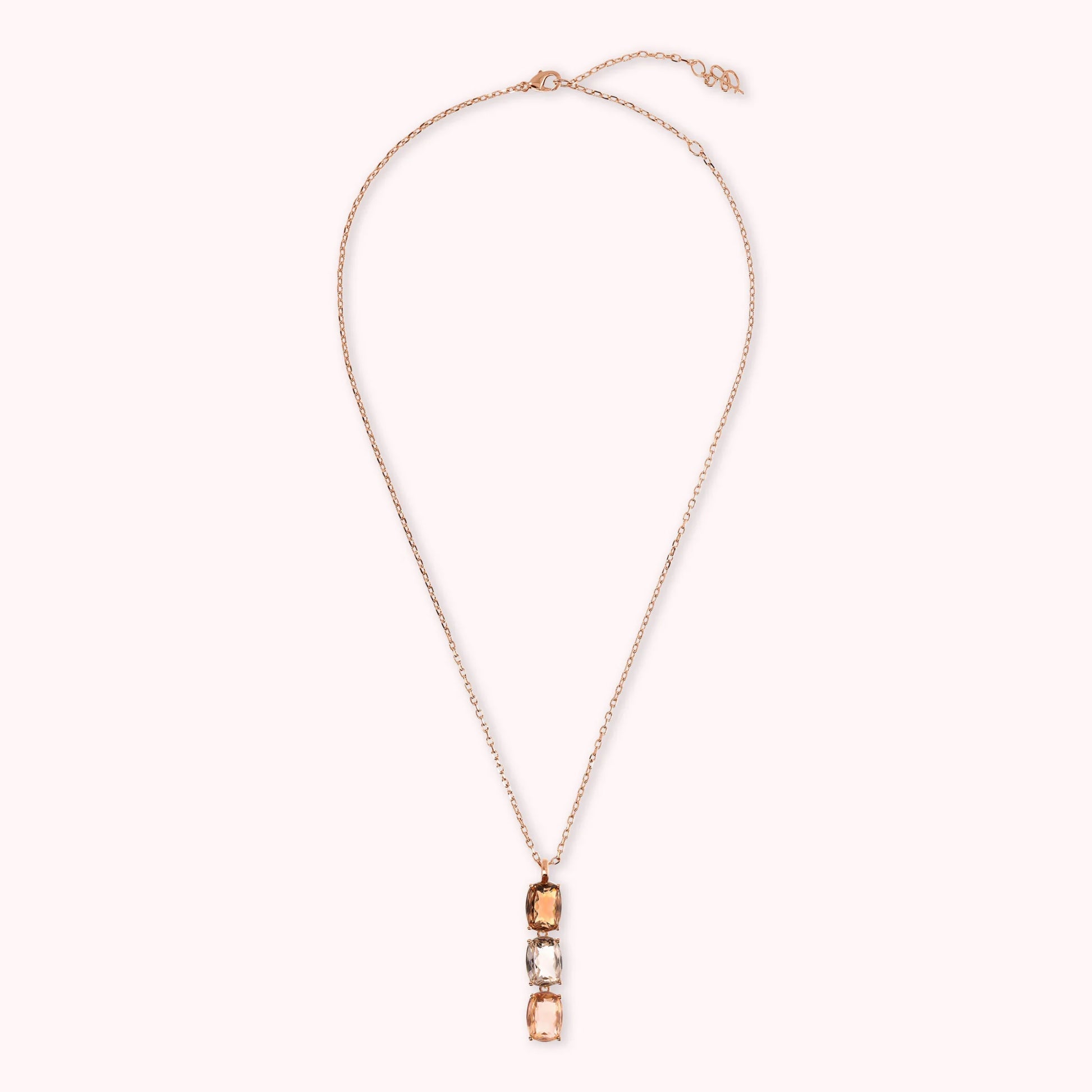 Collana Essentiel Trilogy con Prisma Gem Taglio Mosaico