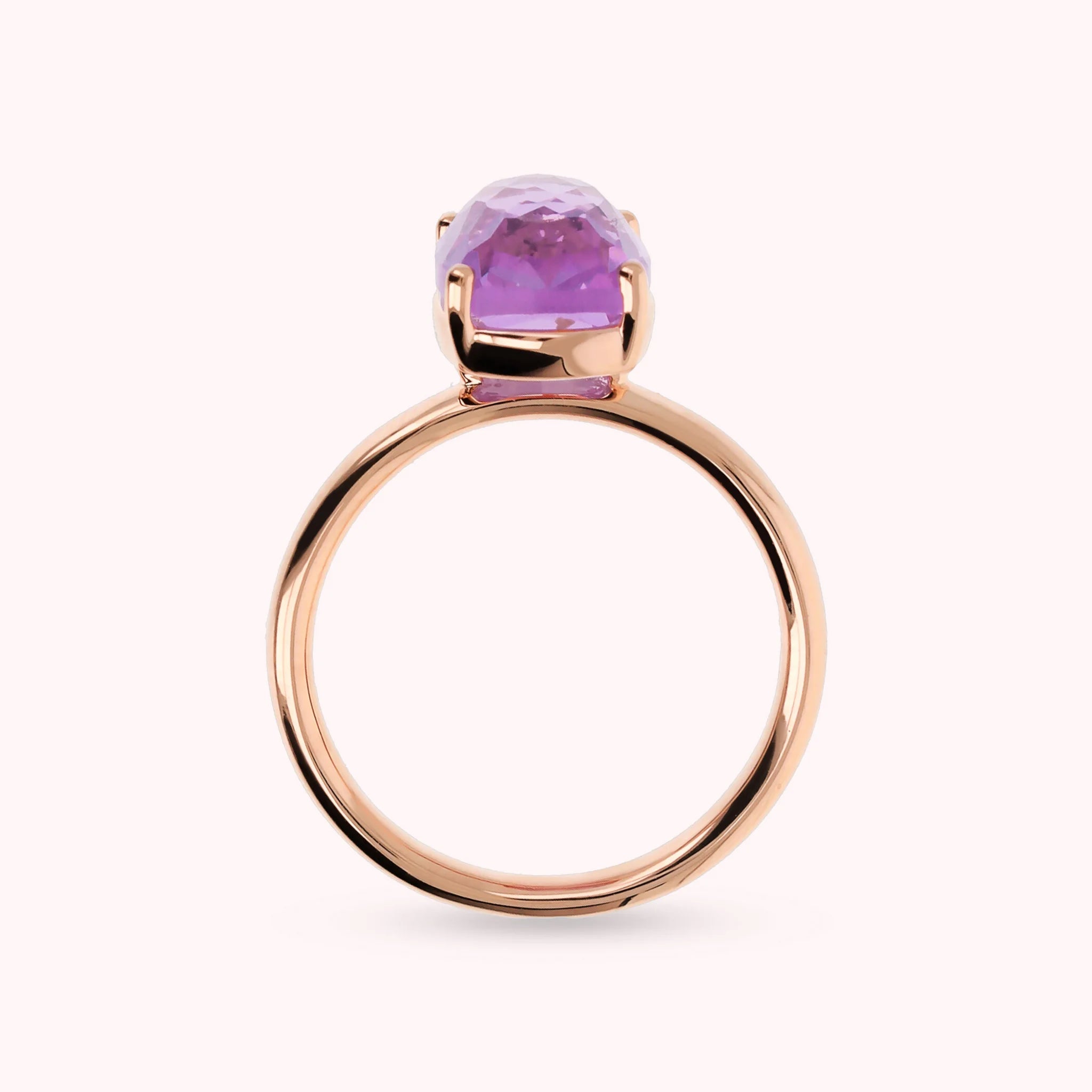 Anello Essentiel Cocktail con Prisma Gem Rettangolare Taglio Mosaico