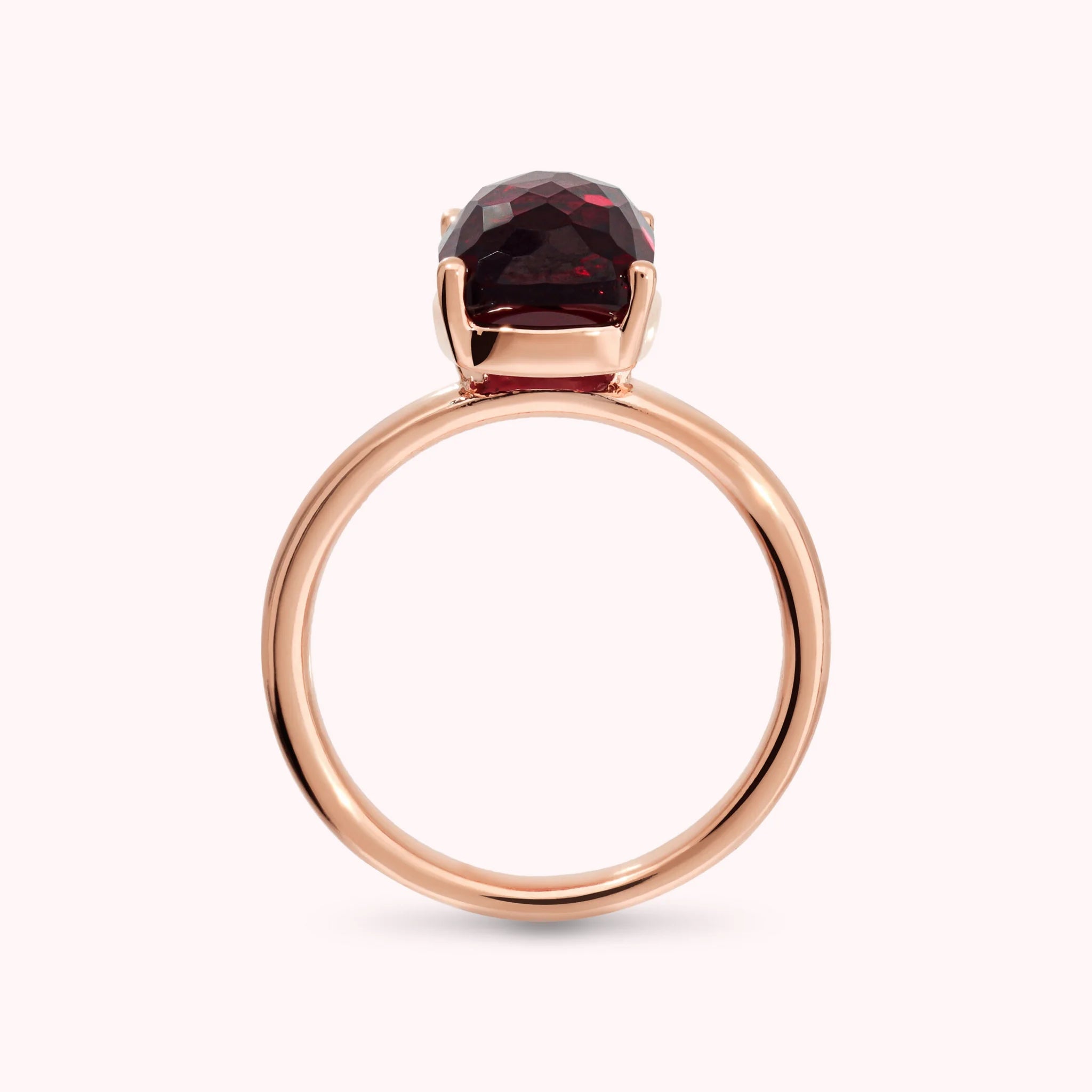 Anello Essentiel Cocktail con Prisma Gem Rettangolare Taglio Mosaico