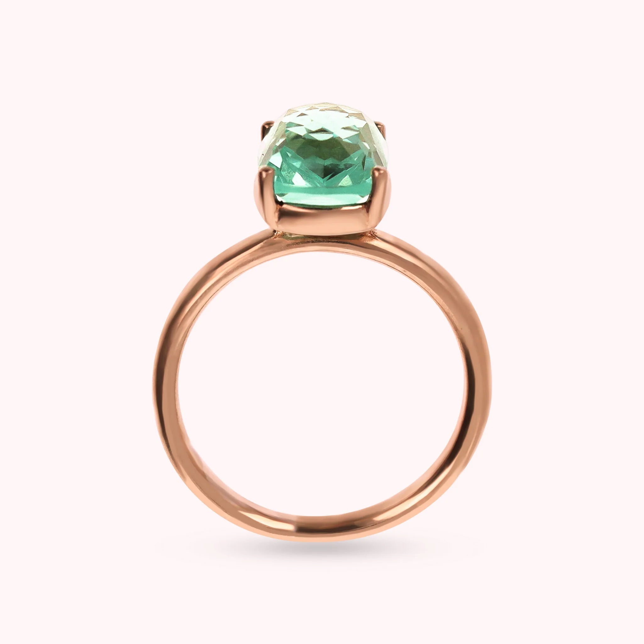 Anello Essentiel Cocktail con Prisma Gem Rettangolare Taglio Mosaico