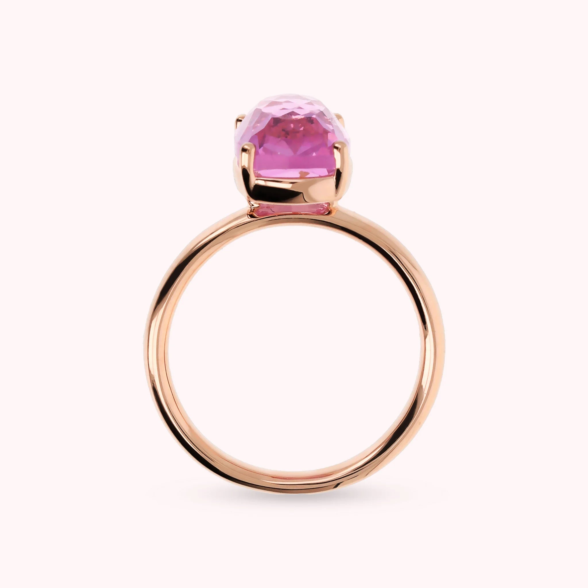 Anello Essentiel Cocktail con Prisma Gem Rettangolare Taglio Mosaico