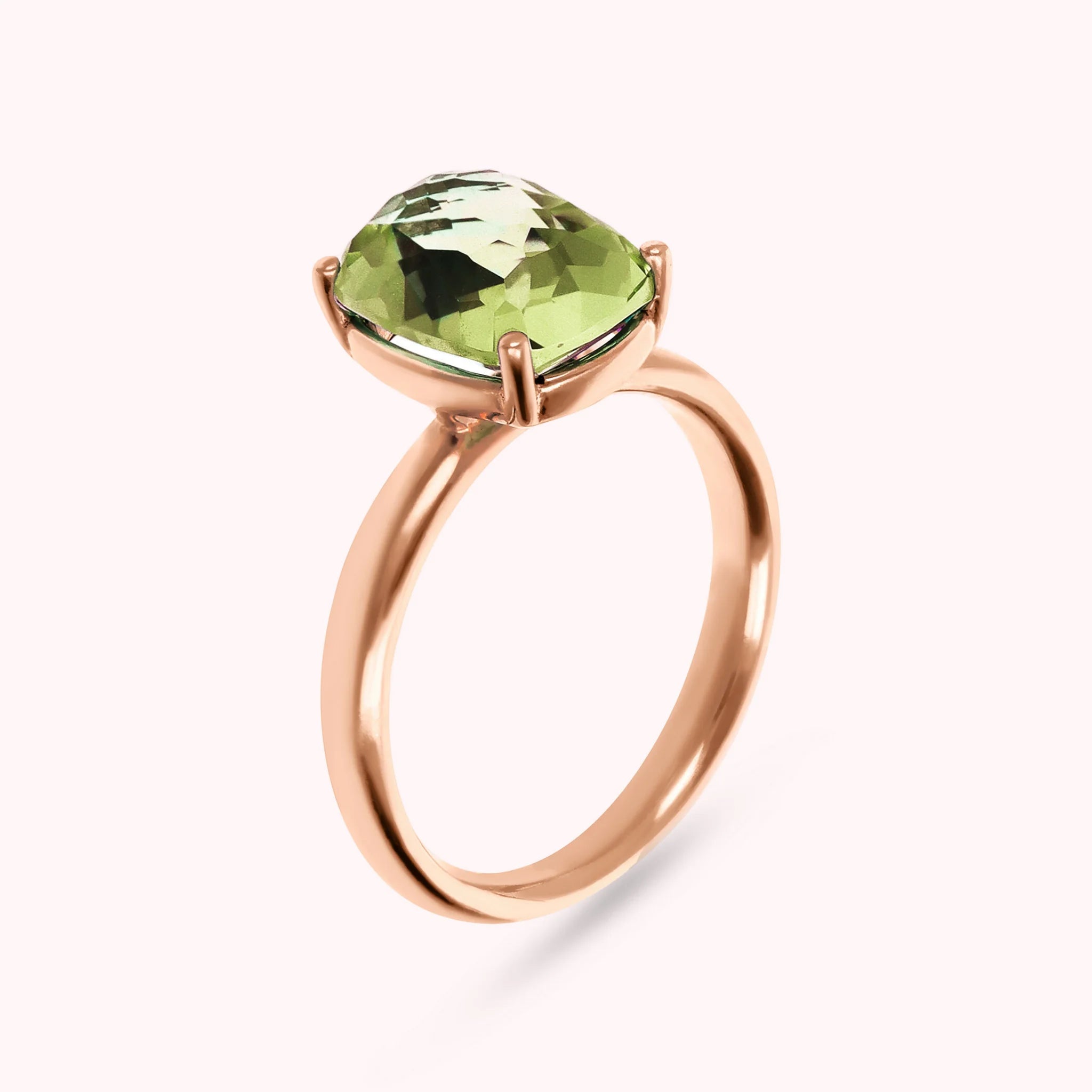 Anello Essentiel Cocktail con Prisma Gem Rettangolare Taglio Mosaico