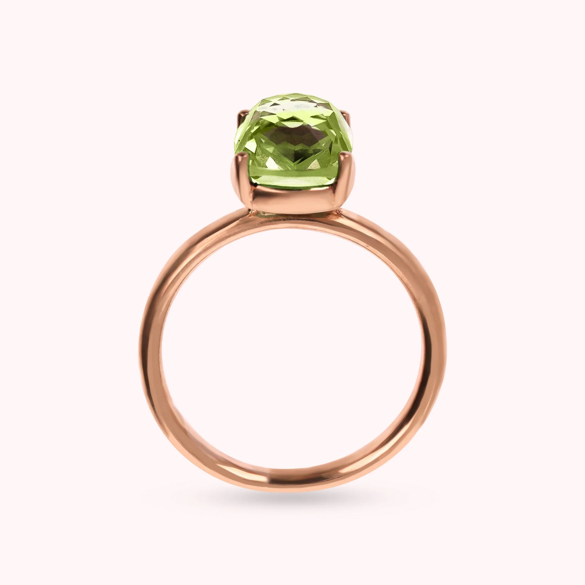 Anello Essentiel Cocktail con Prisma Gem Rettangolare Taglio Mosaico