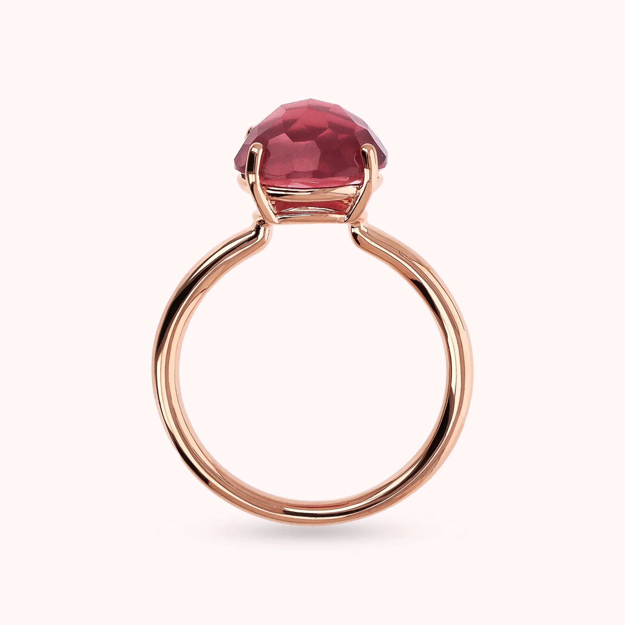 Anello Essentiel Cocktail con Prisma Gem Tonda Taglio Mosaico