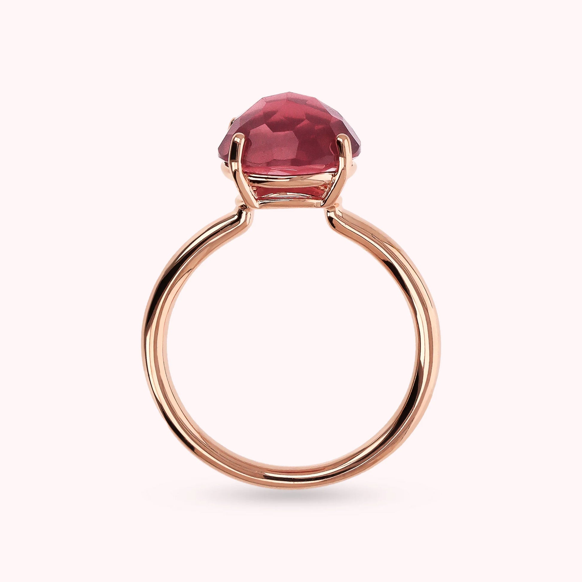 Anello Essentiel Cocktail con Prisma Gem Tonda Taglio Mosaico