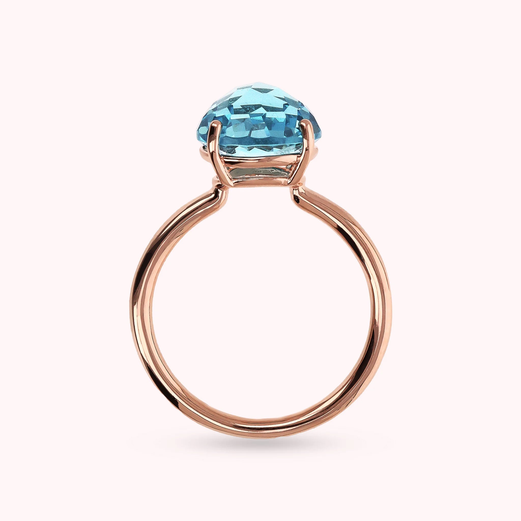 Anello Essentiel Cocktail con Prisma Gem Tonda Taglio Mosaico