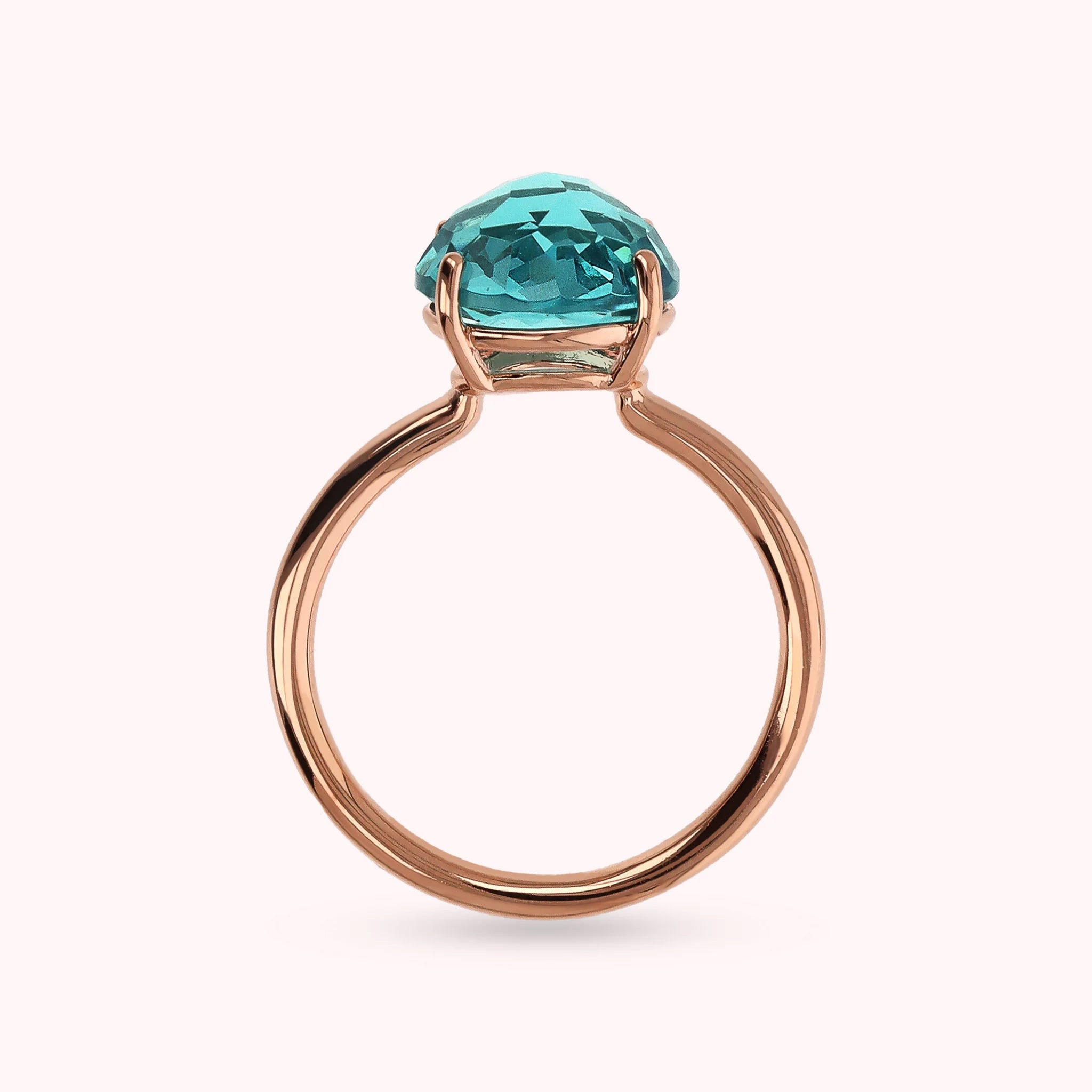 Anello Essentiel Cocktail con Prisma Gem Tonda Taglio Mosaico