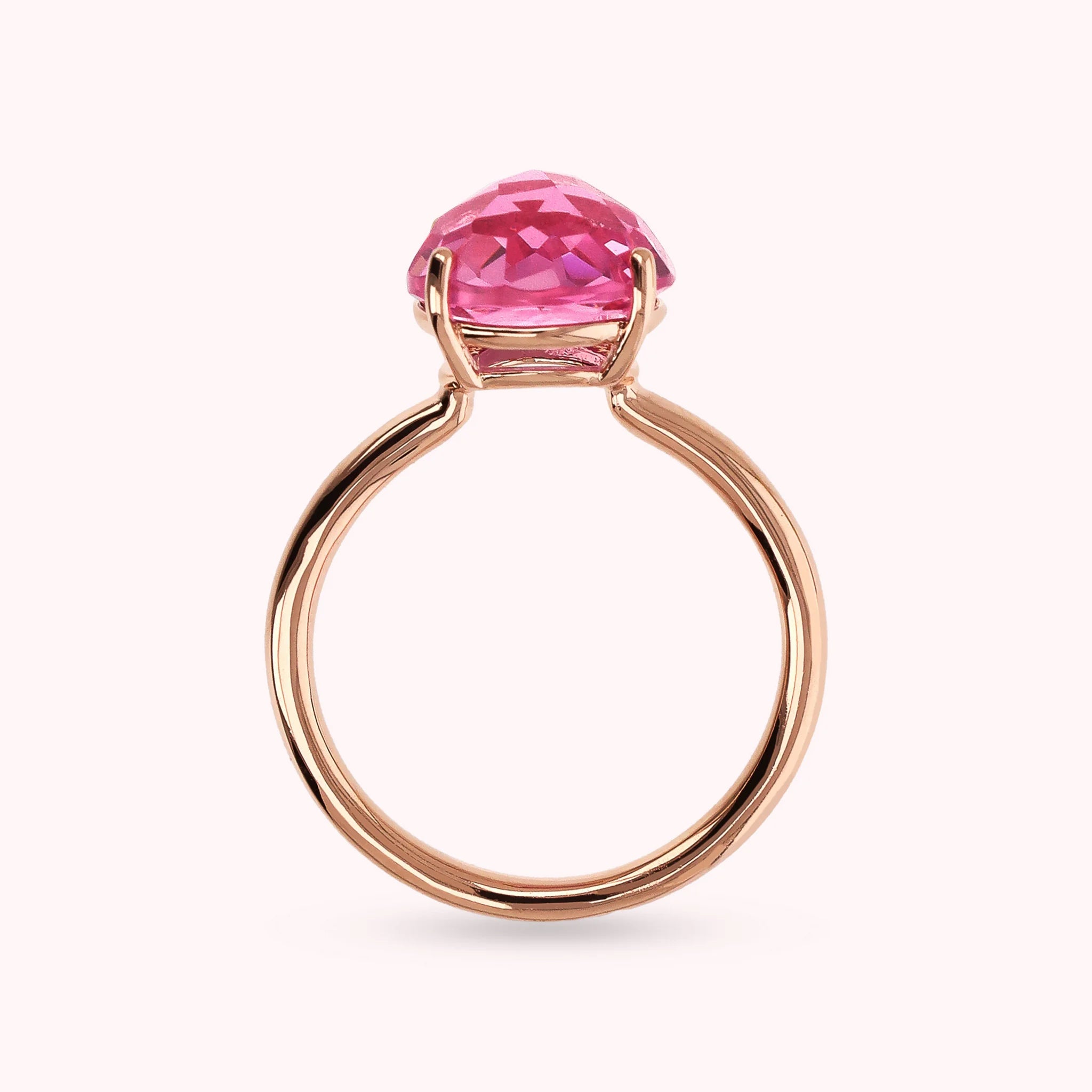 Anello Essentiel Cocktail con Prisma Gem Tonda Taglio Mosaico