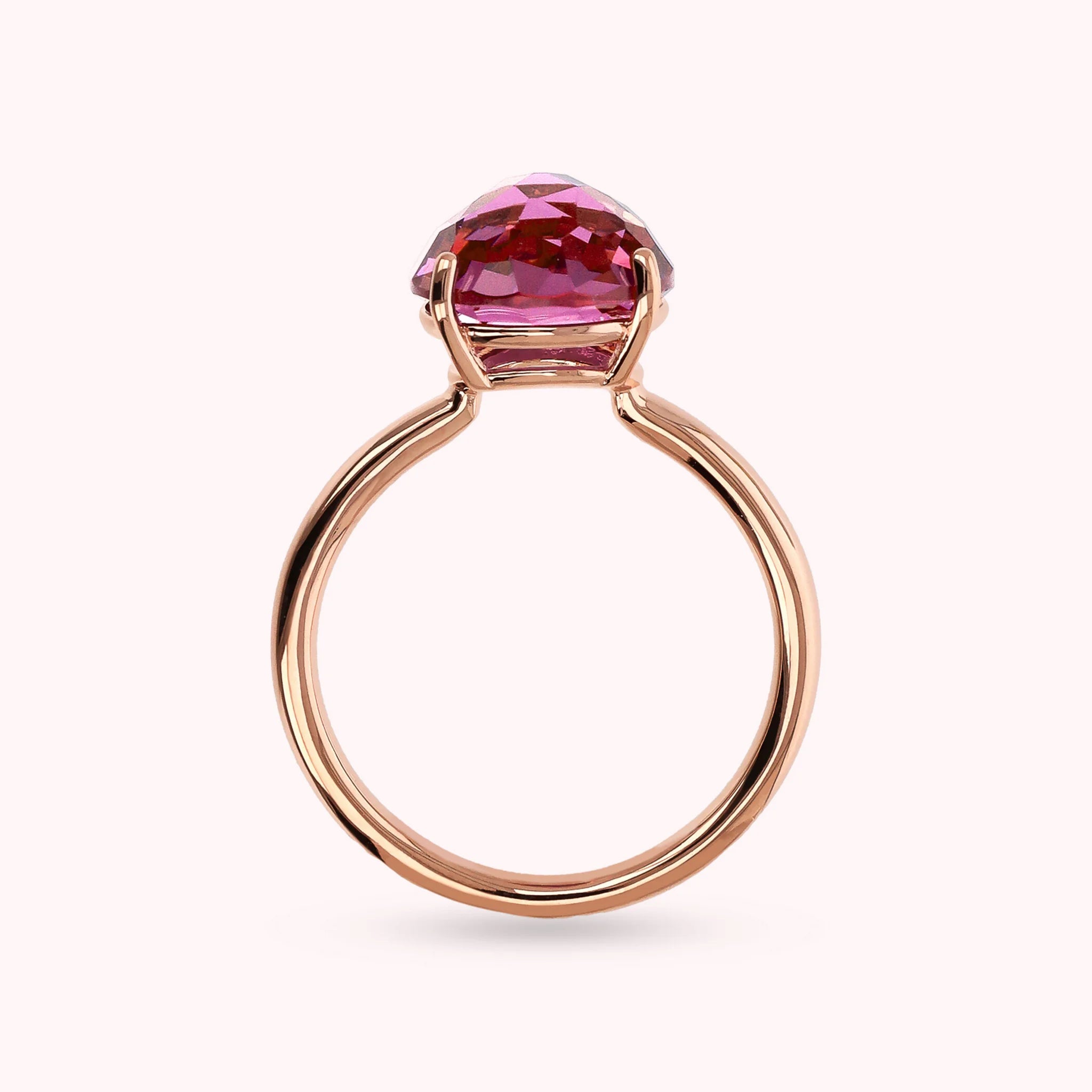 Anello Essentiel Cocktail con Prisma Gem Tonda Taglio Mosaico