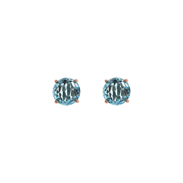 Lobe Earrings with Prism Gem Mosaic Cut
