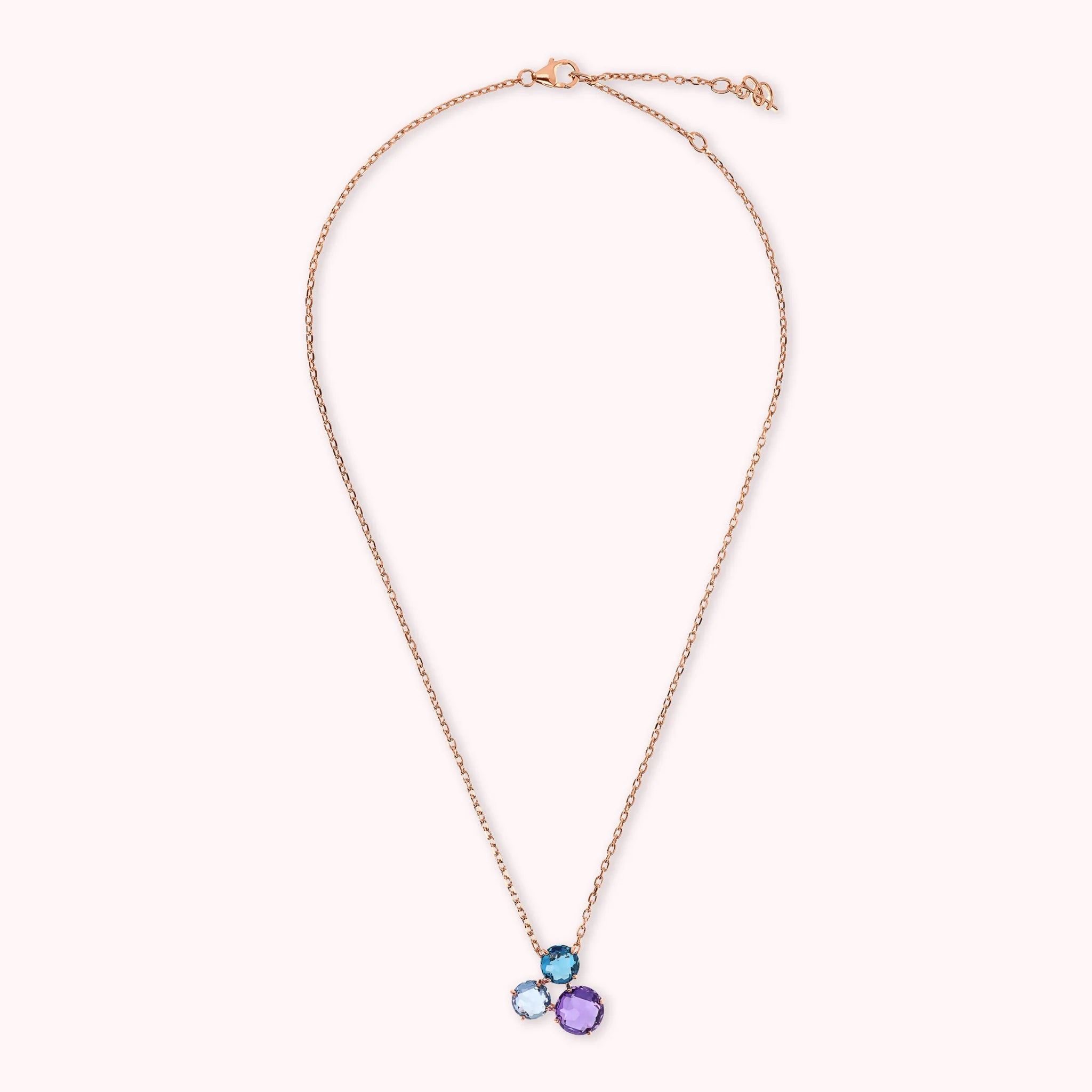 Collana Essentiel con Pendente Trilogy in Prisma Gem Taglio Mosaico