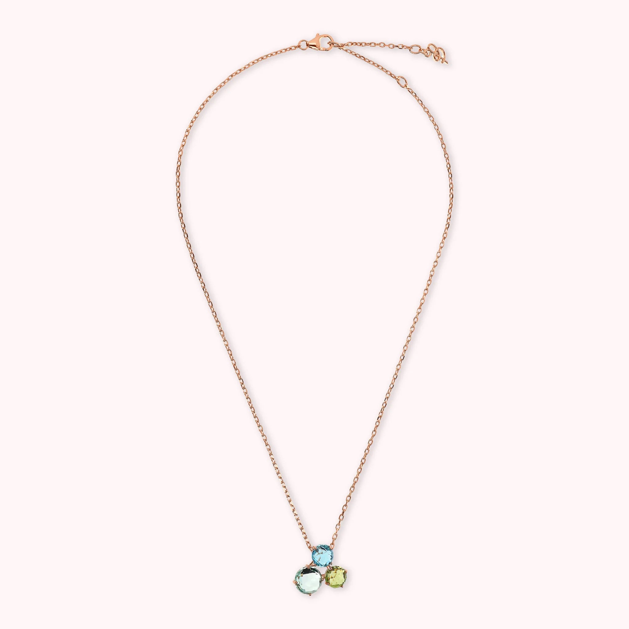 Collana Essentiel con Pendente Trilogy in Prisma Gem Taglio Mosaico