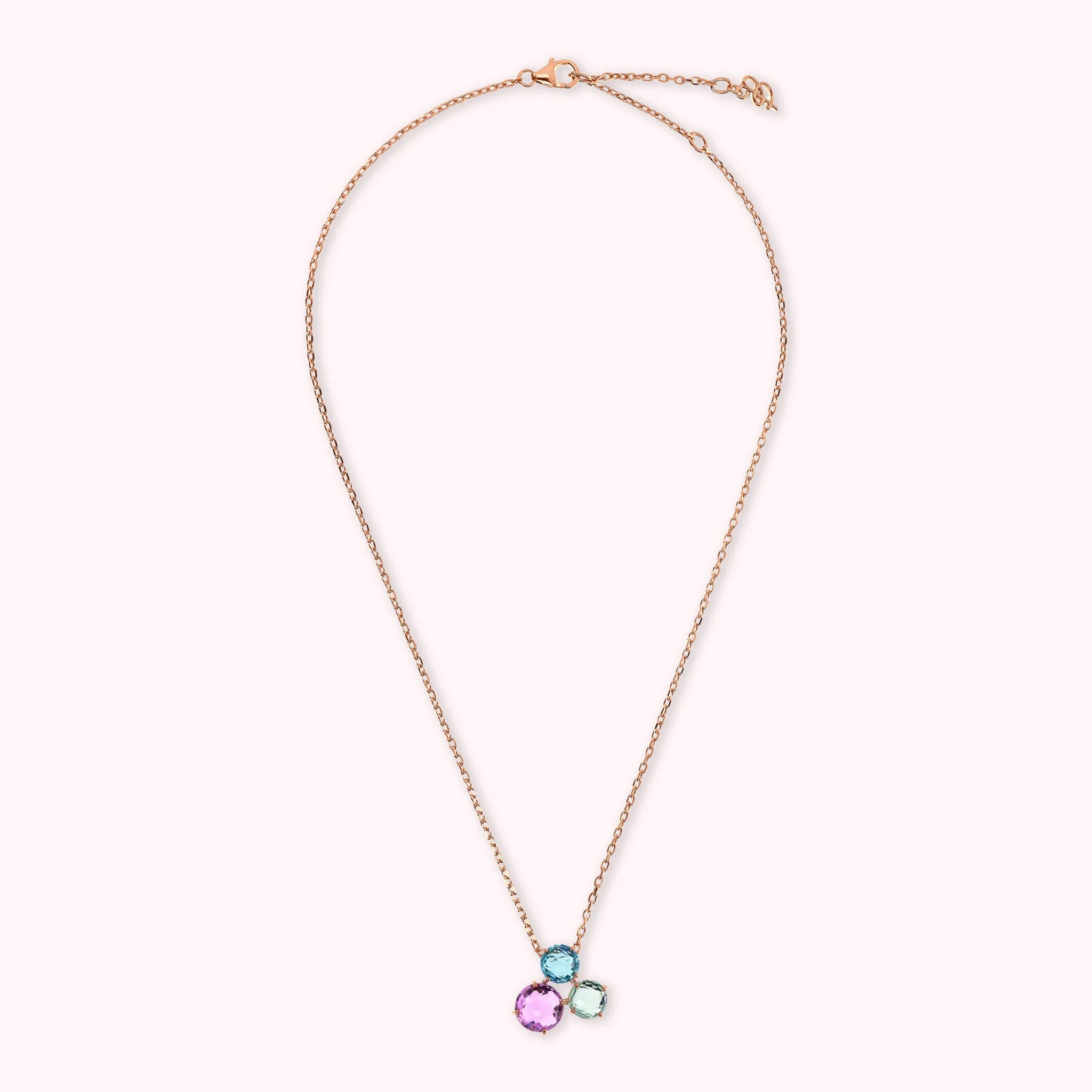 Collana Essentiel con Pendente Trilogy in Prisma Gem Taglio Mosaico